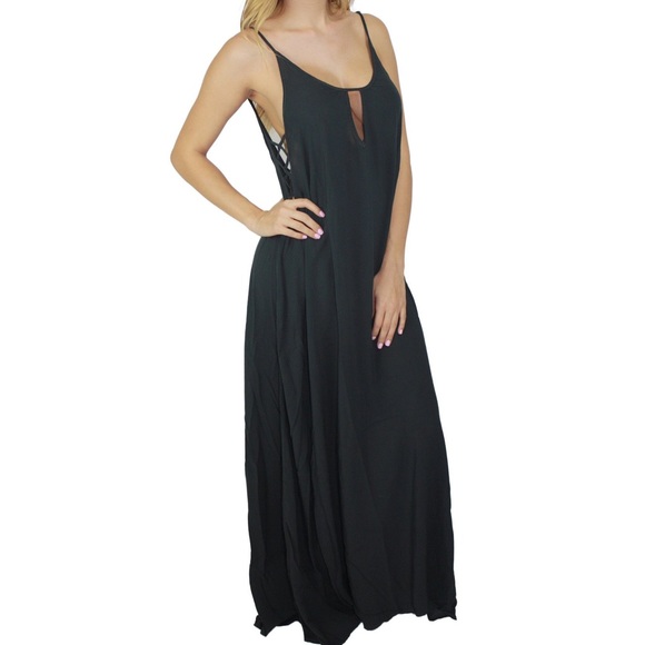 Blue Life Planet Blue Heats On Maxi Dress Black - Picture 3 of 5